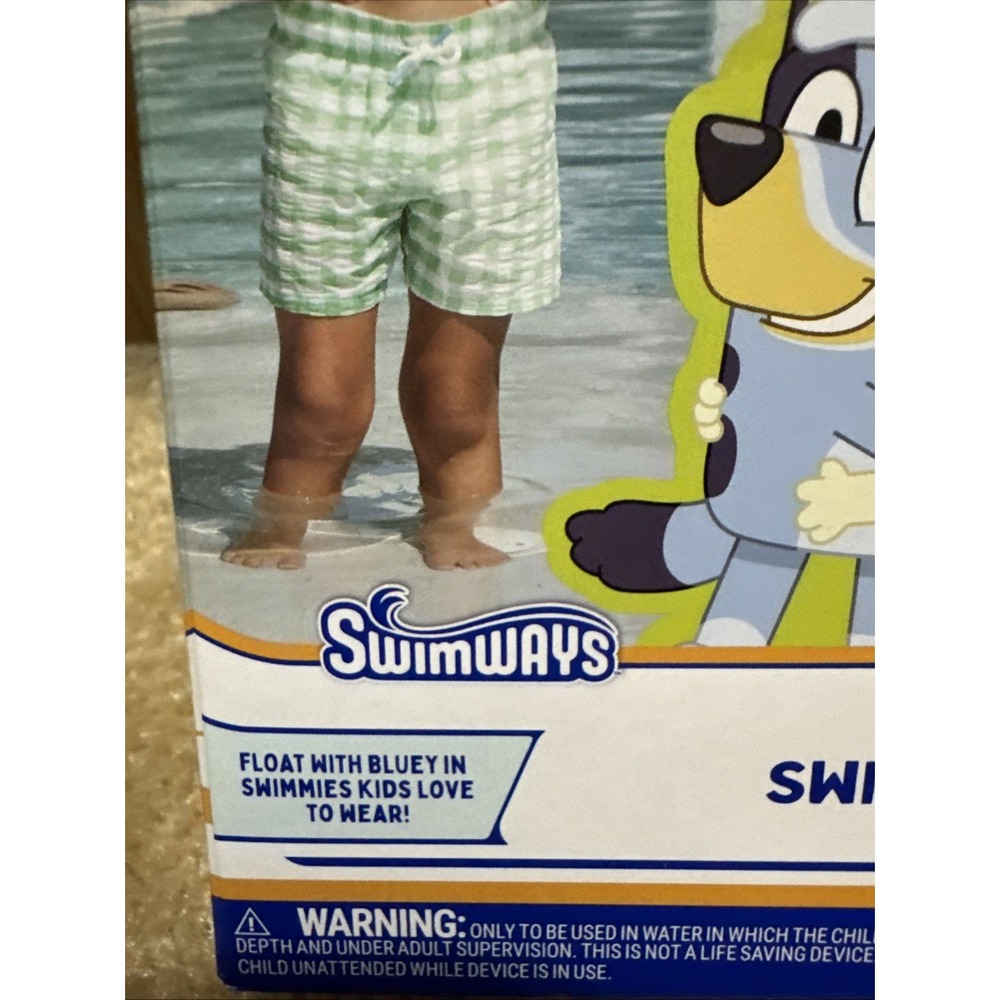 SwimWays Bluey Swimmies Arm Floaties Kids Age 3-5 Pool Swim Help Float Brand New - Picture 2 of 6